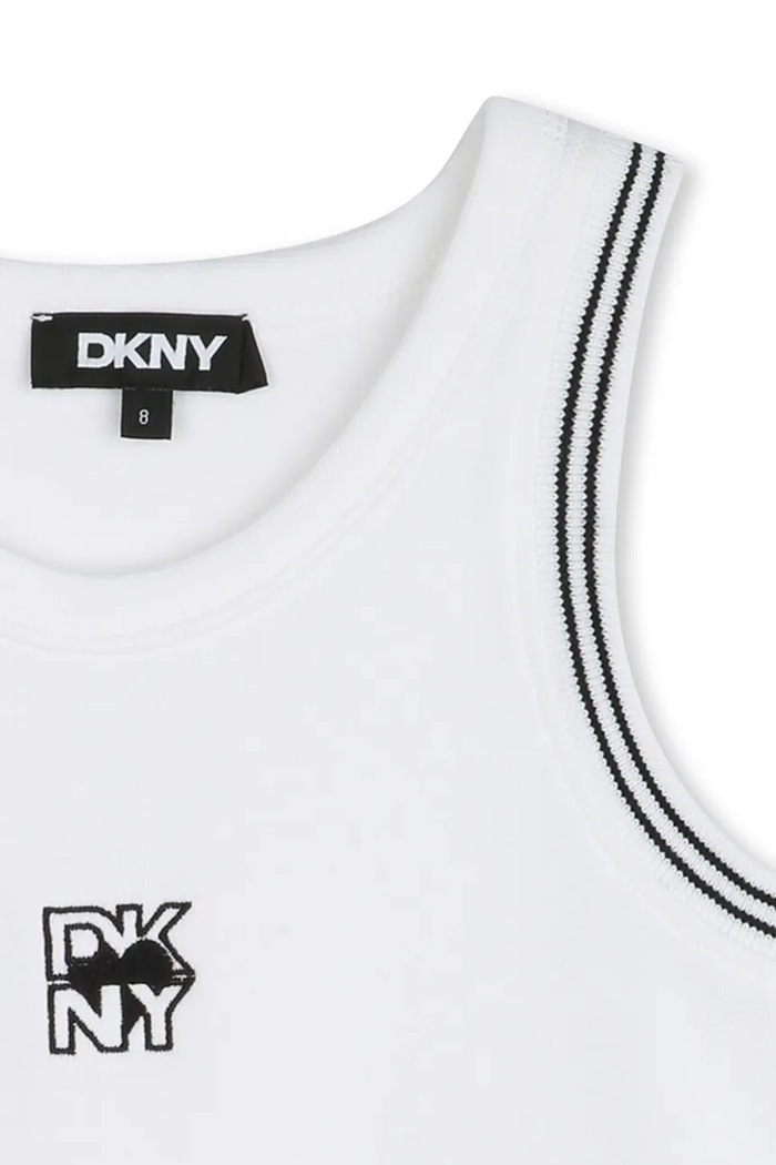 Момиче Детски топ Dkny D62263.114.150 бял