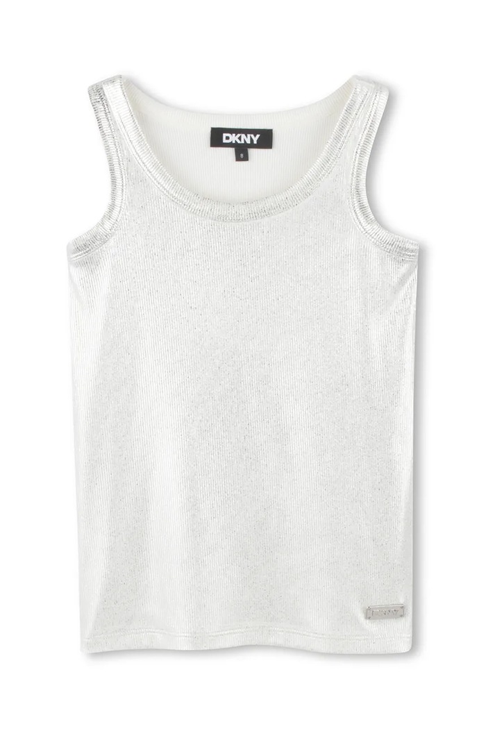 Παιδικό top Dkny με ελαστάν γκρί D62287.114.150