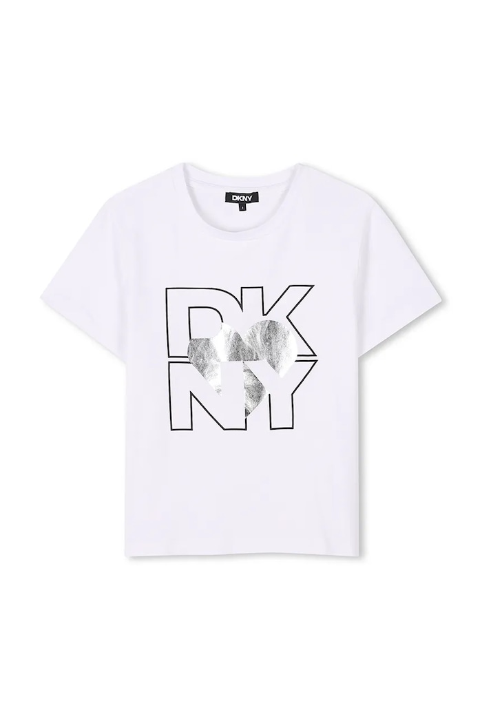 Детска тениска Dkny D62305.114.150 сив SS25