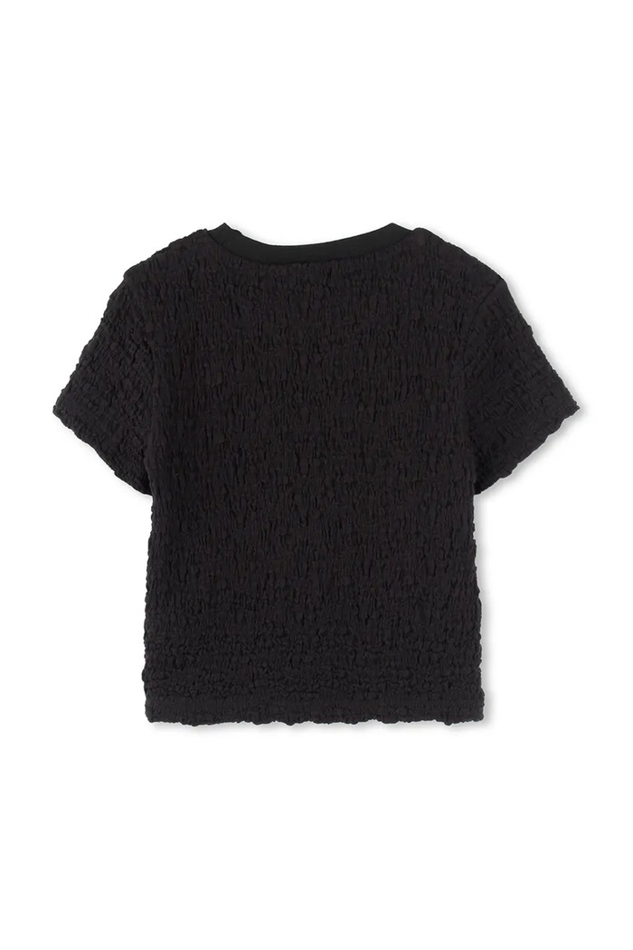 Dječja majica kratkih rukava Dkny D62310.114.150 crna SS25