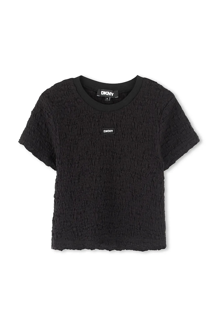 Detské tričko Dkny s elastanom čierna D62310.156.162