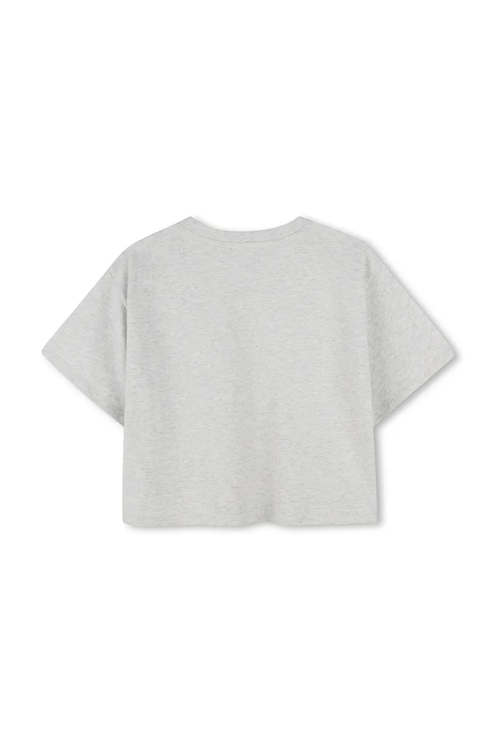 Dkny tricou de bumbac pentru copii D62312.114.150 gri SS25