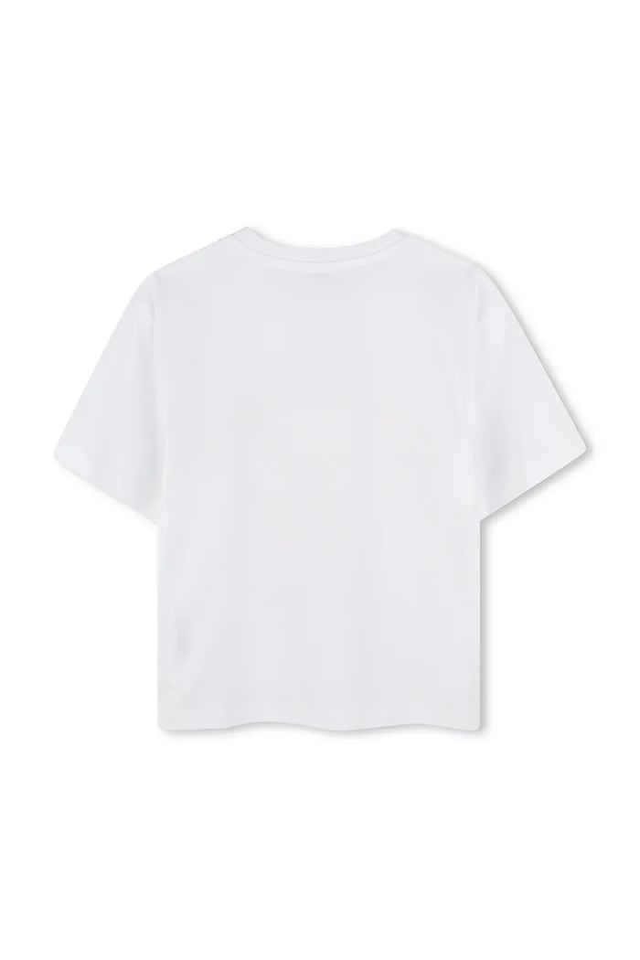 Kenzo Kids tricou de bumbac pentru copii K61055.156 alb SS25
