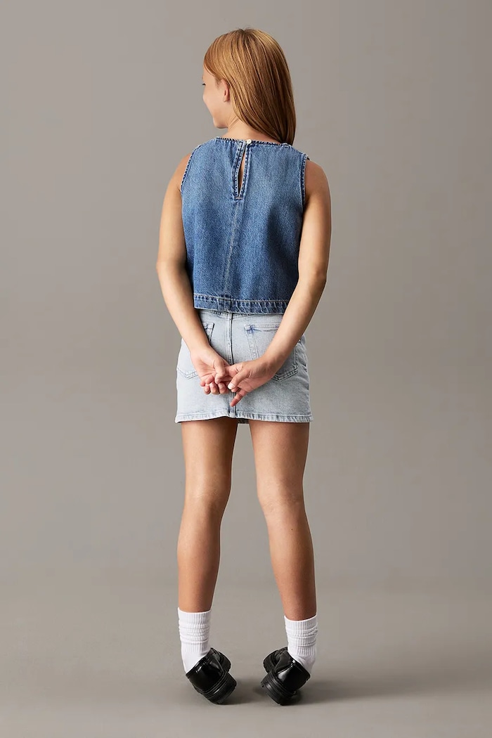 Detský top Calvin Klein Jeans modrá IG0IG02949.PPYA