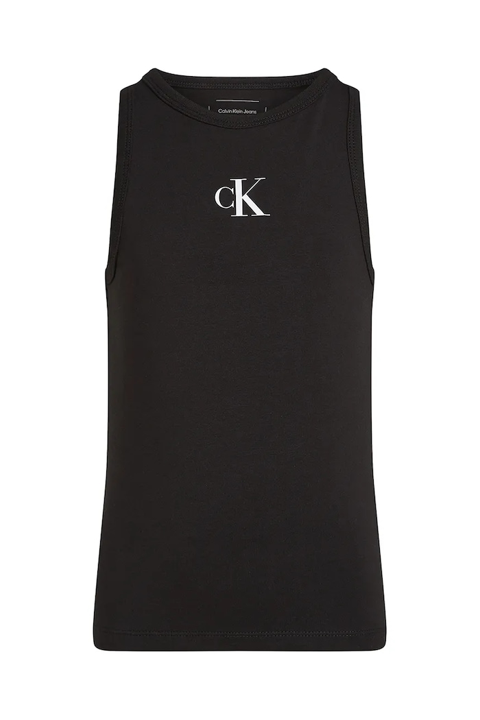 Calvin Klein Jeans top dziecięcy IG0IG02435.104.116.PPYA czarny SS25