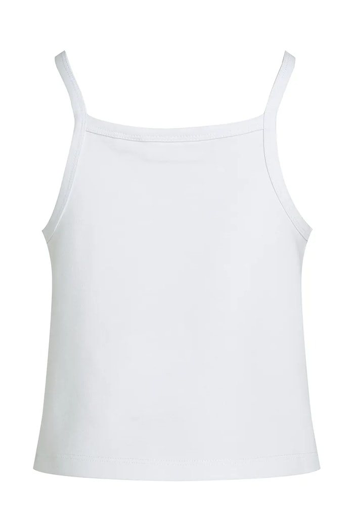 Dievča Detský bavlnený top Calvin Klein Jeans IG0IG02868.PPYA biela