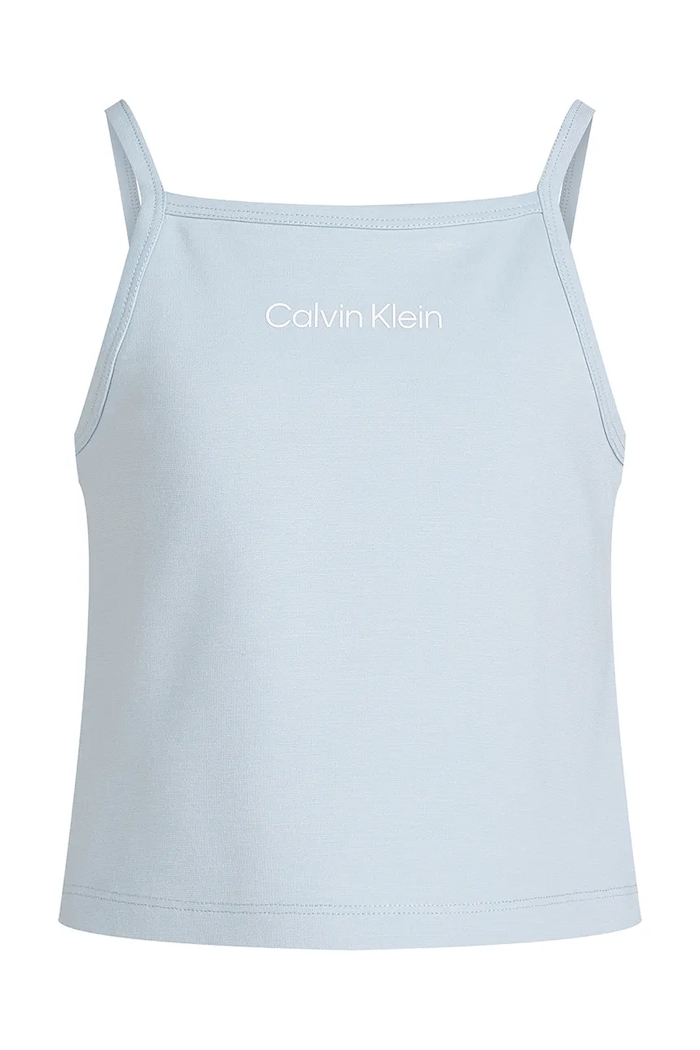 Pamučni dječji top Calvin Klein Jeans IG0IG02868.PPYA plava SS25