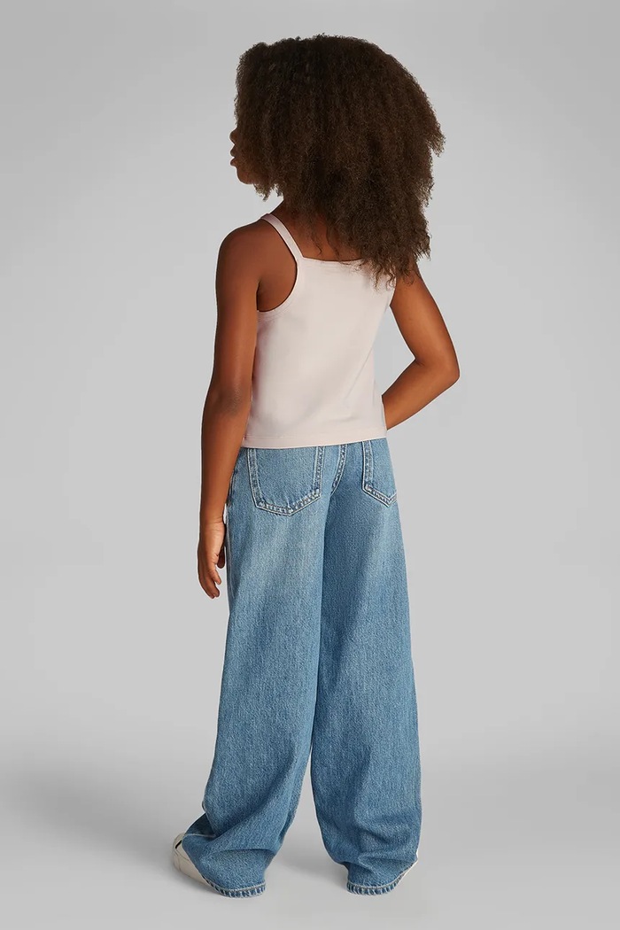 Детски памучен топ Calvin Klein Jeans розов IG0IG02868.PPYA
