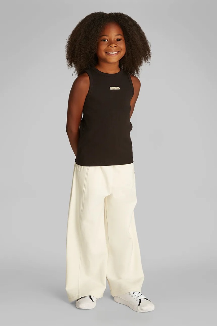 Dječji top Calvin Klein Jeans s elastinom crna IG0IG02871.104.116.PPYA