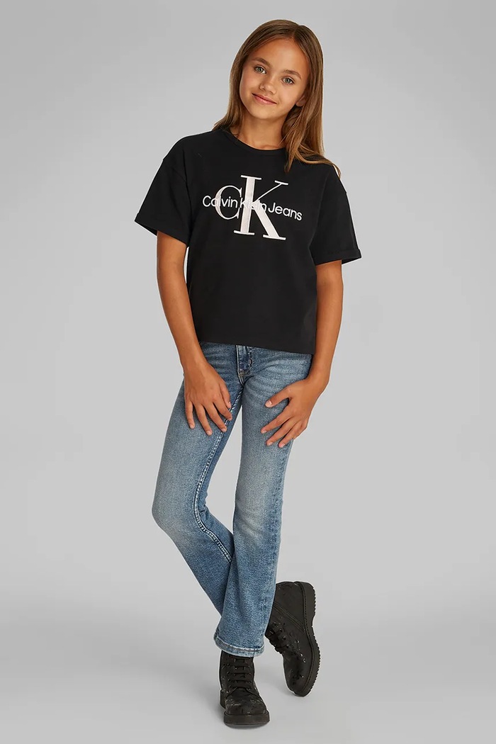 Calvin Klein Jeans t-shirt bawełniany dziecięcy nadruk czarny IG0IG02861.104.116.PPYA