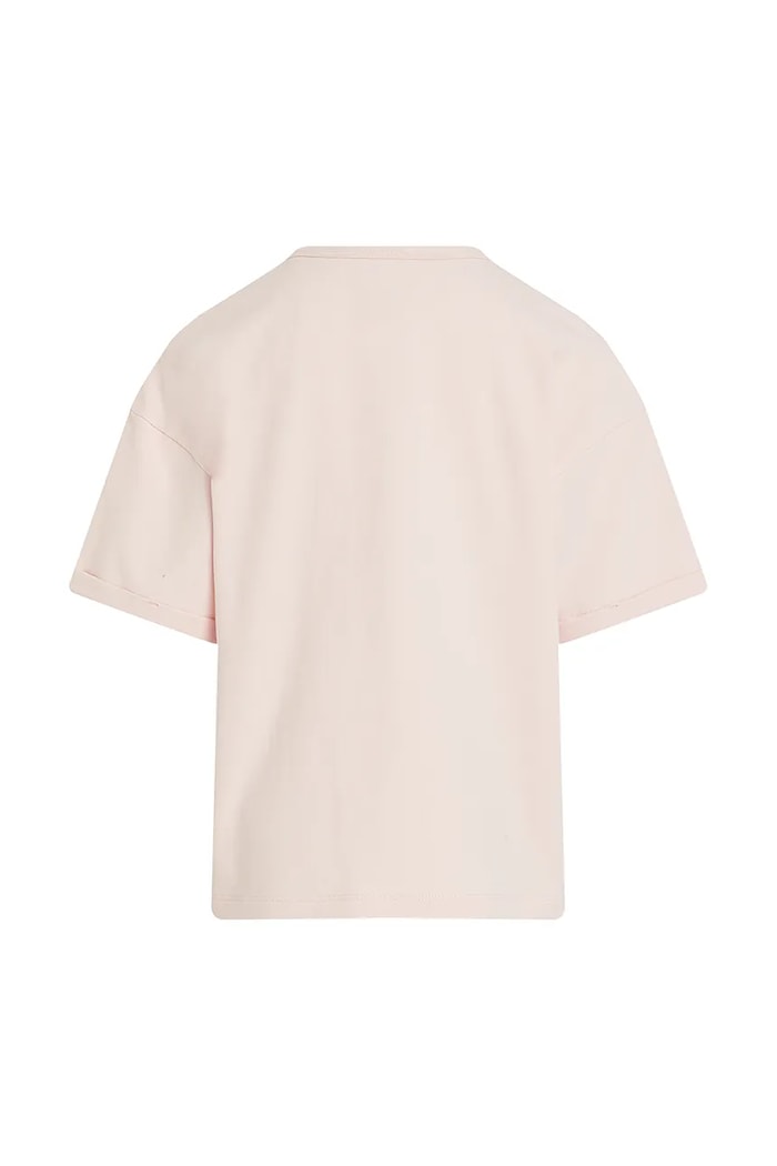 Dziewczynka Calvin Klein Jeans t-shirt bawełniany dziecięcy IG0IG02861.128.176.PPYA różowy