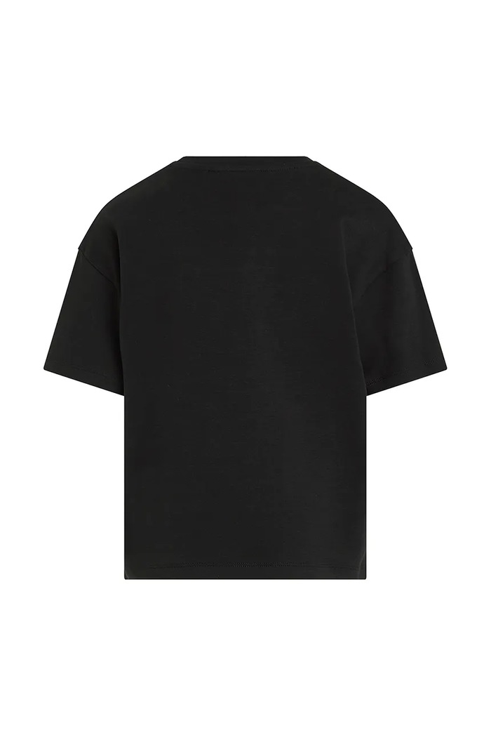 Dziewczynka Calvin Klein Jeans t-shirt bawełniany dziecięcy IG0IG02864.PPYA czarny