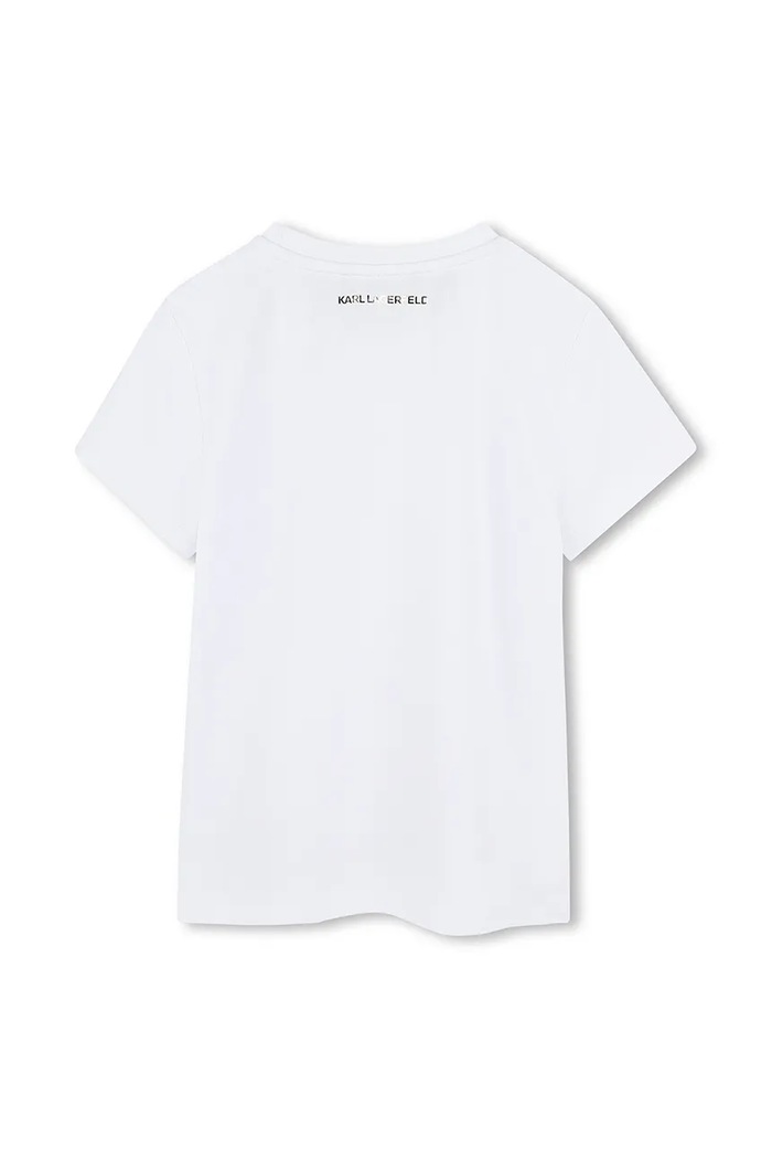 Dječja majica kratkih rukava Karl Lagerfeld Z30447.86.108 bijela SS25