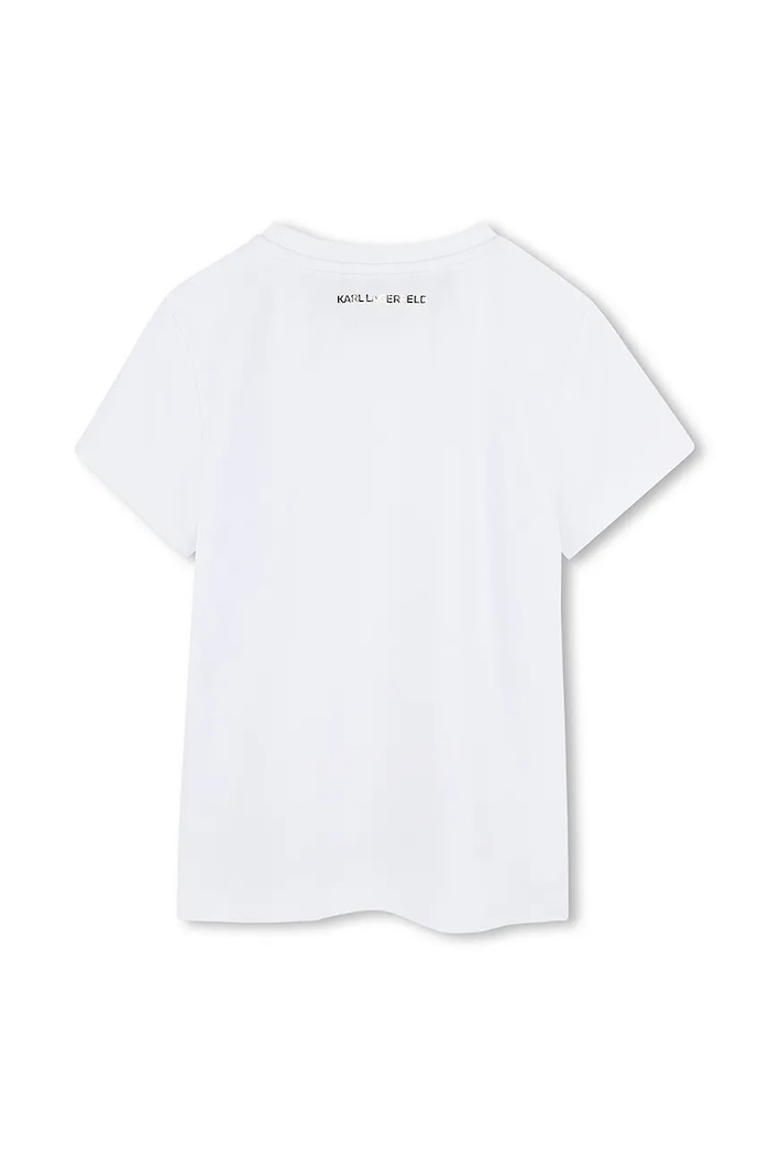 Dječja majica kratkih rukava Karl Lagerfeld Z30447.86.108 bijela SS25