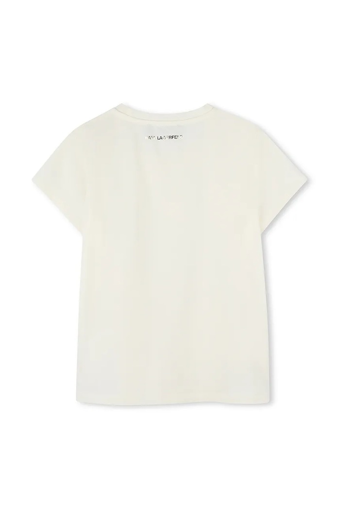 Dětské tričko Karl Lagerfeld Z30447.86.108 béžová SS25