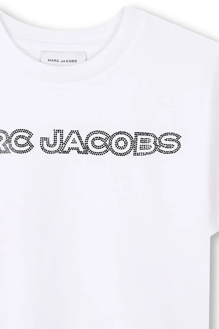 DÍVKA Dětské bavlněné tričko Marc Jacobs W60461.114.150 bílá