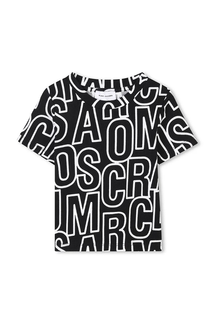 Dječja majica kratkih rukava Marc Jacobs W60462.102.108 crna SS25