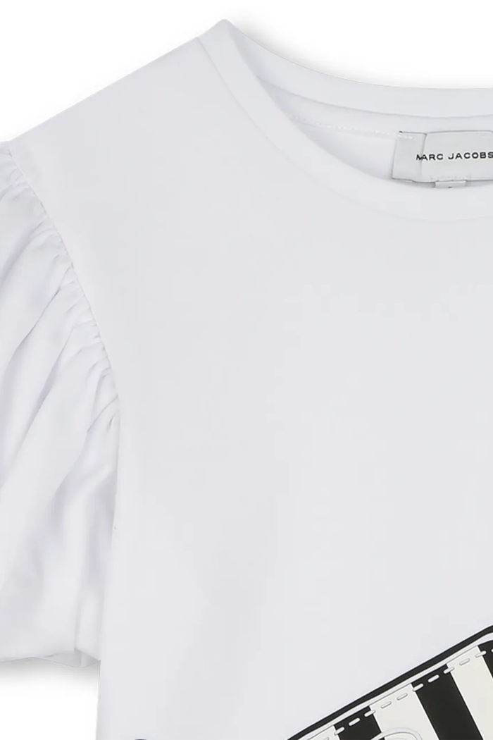 Dziewczynka Marc Jacobs t-shirt bawełniany dziecięcy W60464.86.108 biały