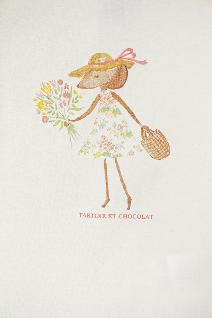 Majica kratkih rukava za bebe Tartine et Chocolat bež CA10011.80.94