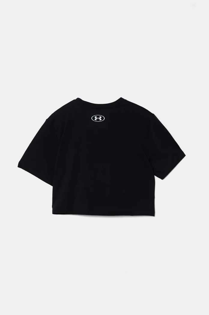 Under Armour T-shirt dziecięcy Rival SS 1389755 czarny SS25