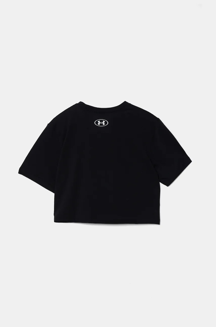 Under Armour T-shirt dziecięcy Rival SS 1389755 czarny SS25