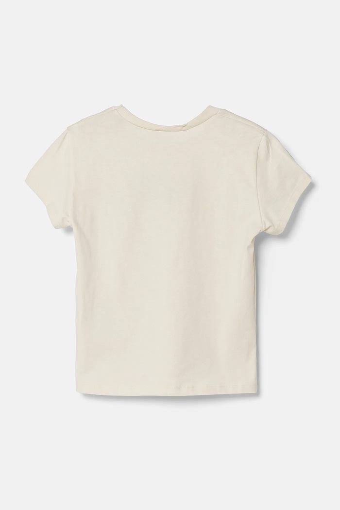 Dětské bavlněné tričko United Colors of Benetton 3I1XC10MZ.G.Seasonal béžová SS25