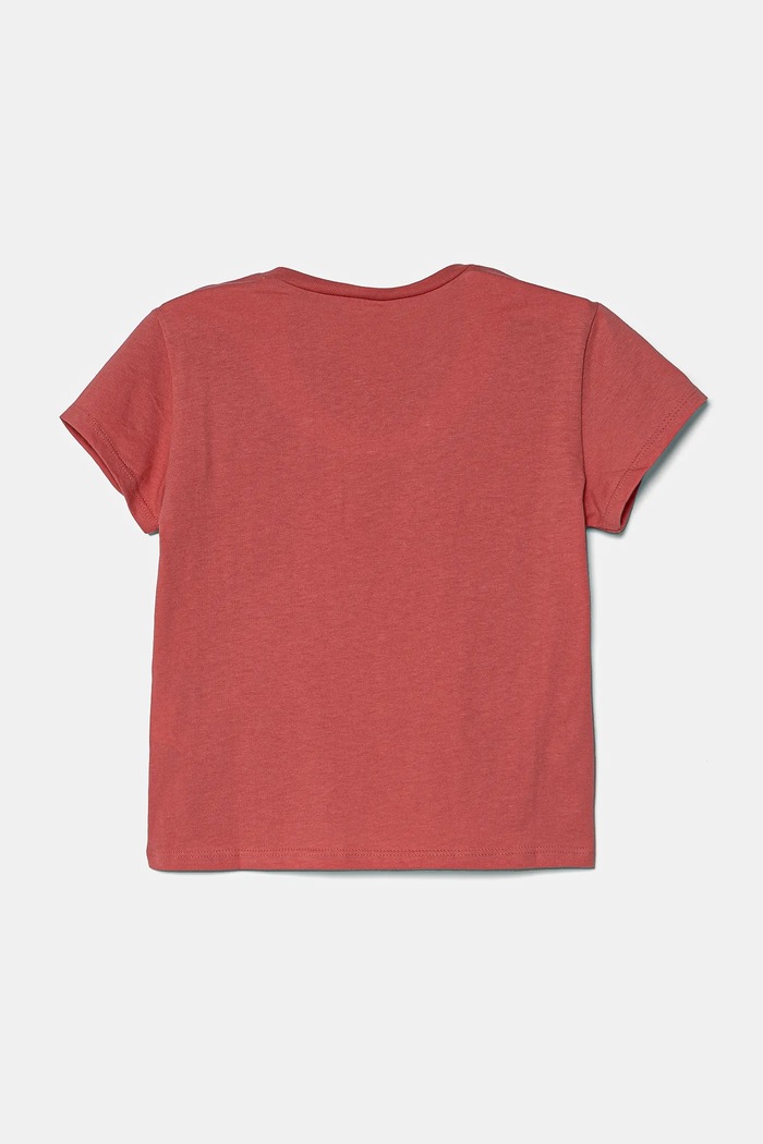 United Colors of Benetton t-shirt bawełniany dziecięcy 3I1XC10MZ.G.Seasonal różowy SS25