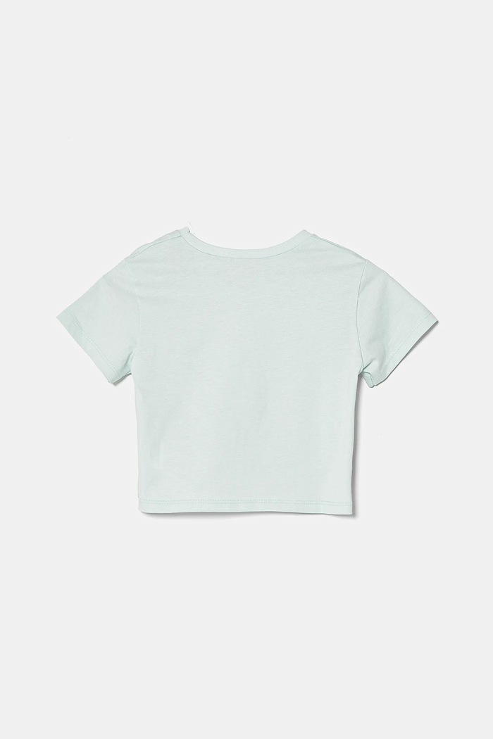 Dječja pamučna majica kratkih rukava United Colors of Benetton 35RYG10HQ.P.Seasonal tirkizna SS25