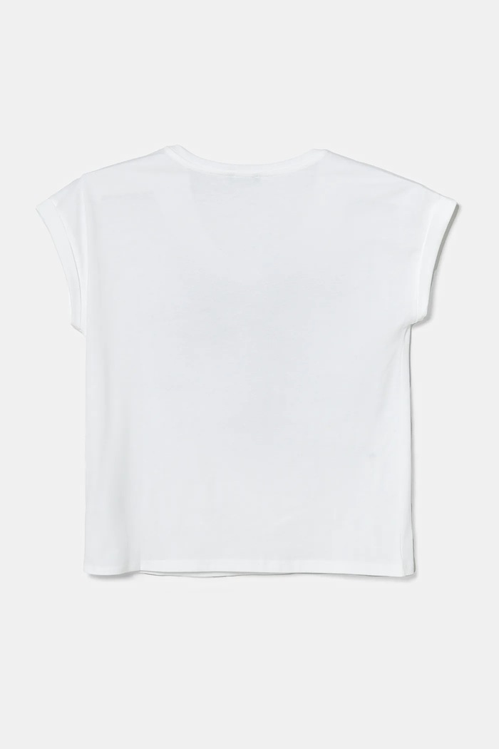 Dětské bavlněné tričko United Colors of Benetton 3I1XC10NZ.G.Seasonal bílá SS25