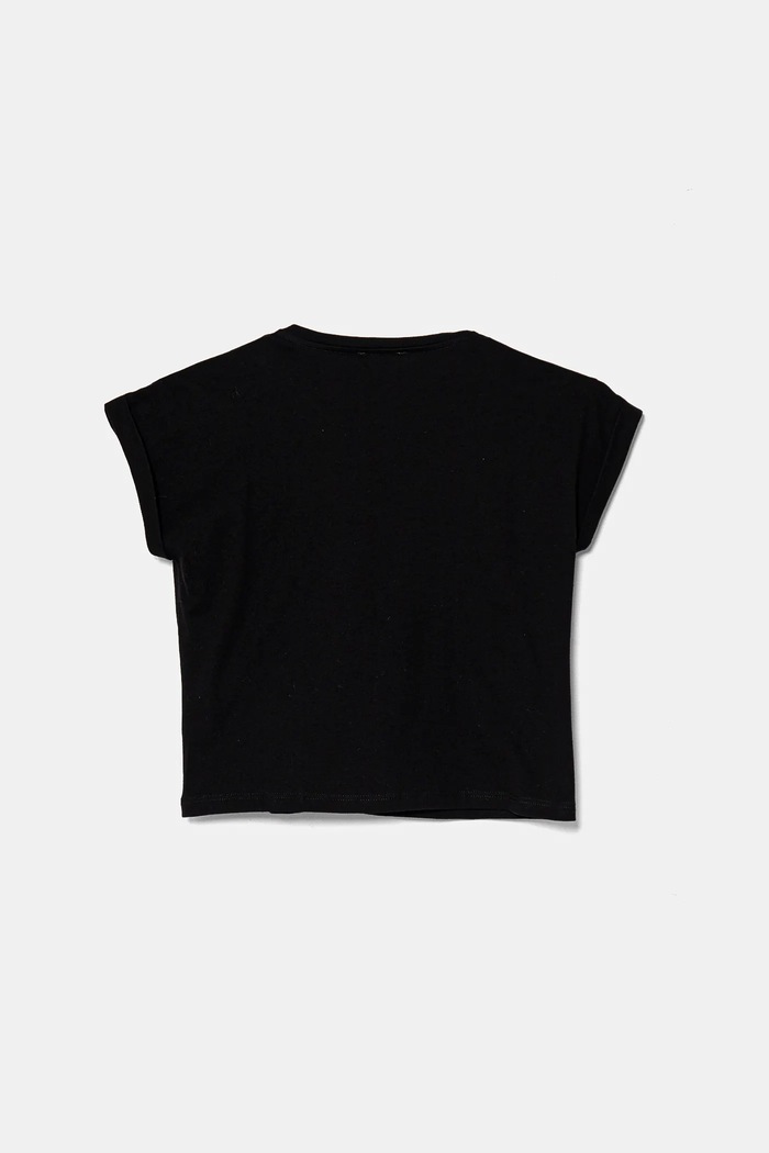 United Colors of Benetton t-shirt bawełniany dziecięcy 3I1XC10NZ.G.Seasonal czarny SS25