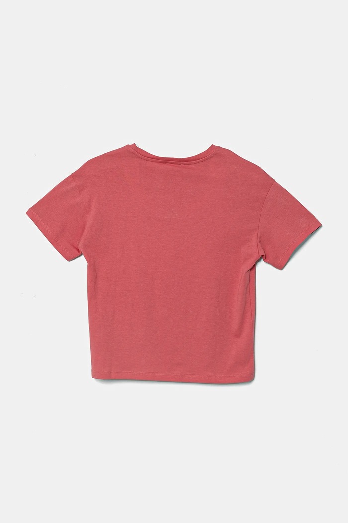 Detské bavlnené tričko United Colors of Benetton 3I1XC10NY.G.Seasonal ružová SS25