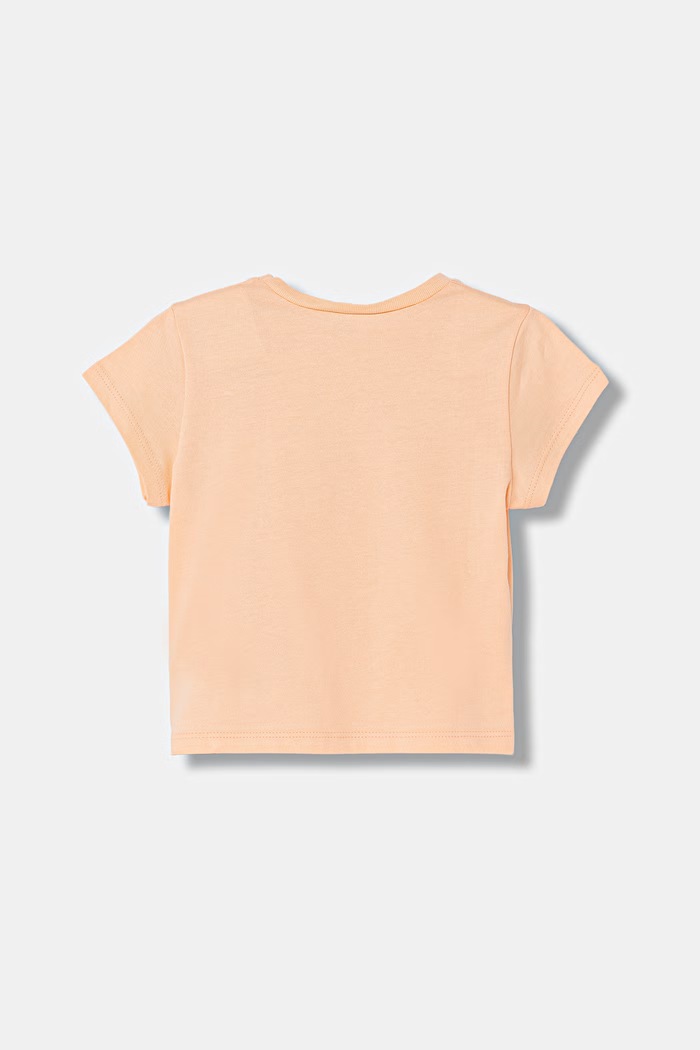United Colors of Benetton t-shirt bawełniany dziecięcy 3I1XG10HU.P.Seasonal pomarańczowy SS25