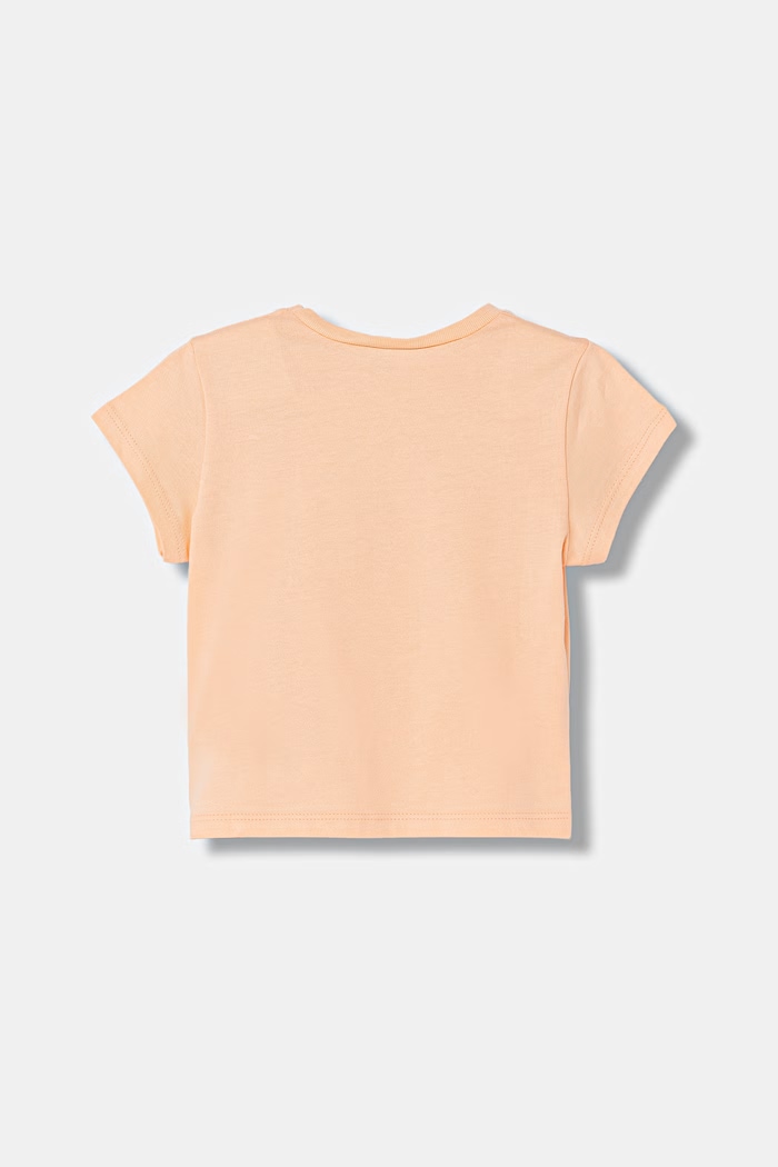 United Colors of Benetton t-shirt bawełniany dziecięcy 3I1XG10HU.P.Seasonal pomarańczowy SS25