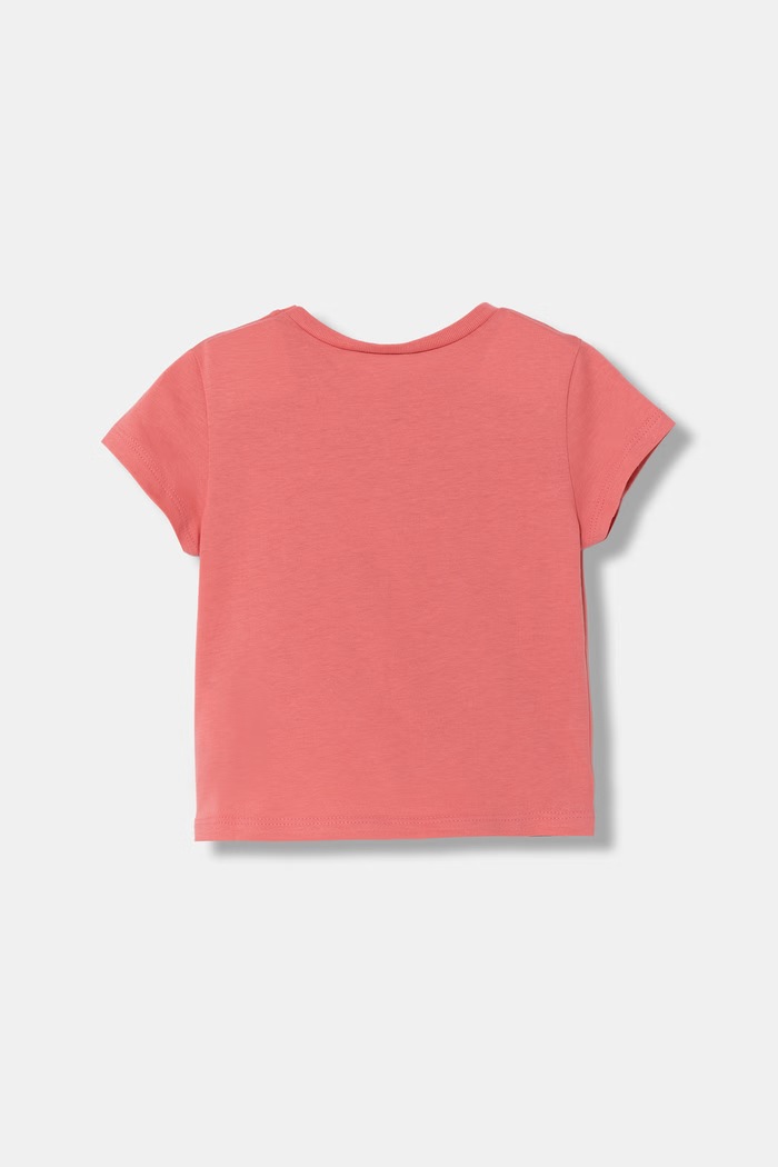 Detské bavlnené tričko United Colors of Benetton 3I1XG10HU.P.Seasonal ružová SS25