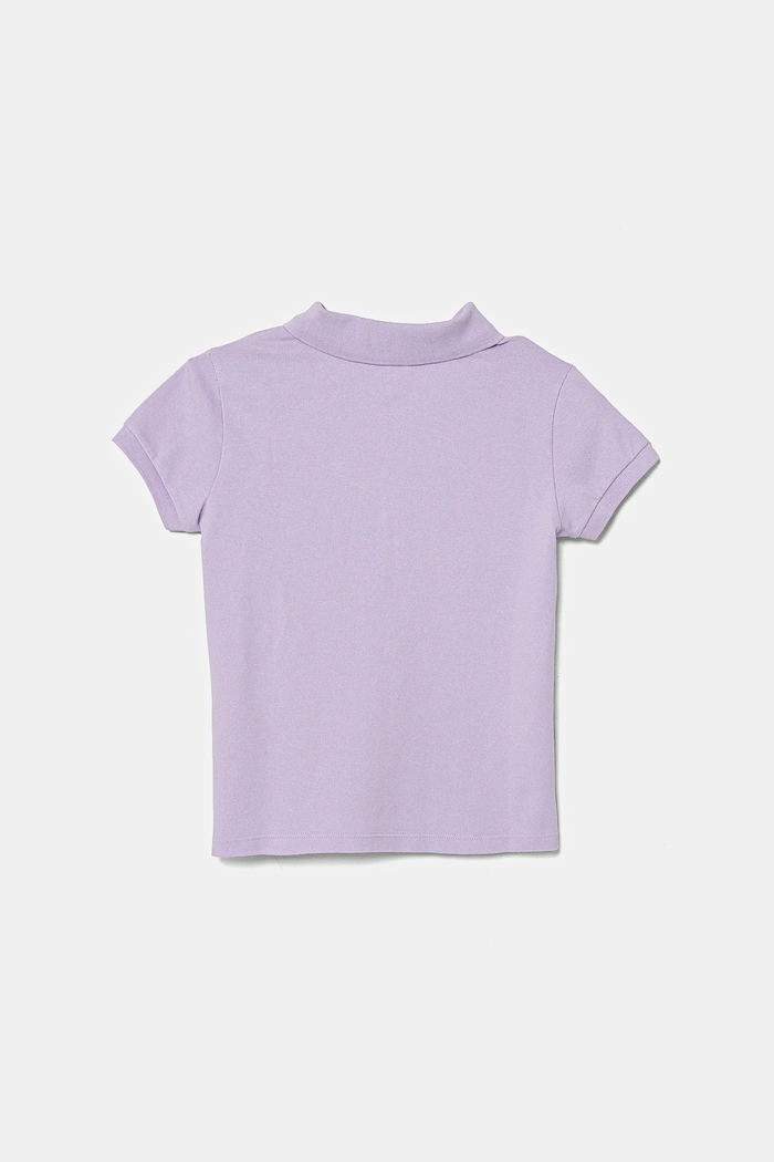 United Colors of Benetton polo dziecięce 3WG9G300A.P.Season.PPYA fioletowy SS25