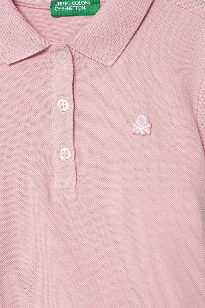DÍVKA Dětské polo tričko United Colors of Benetton 3WG9G300A.P.Season.PPYA růžová