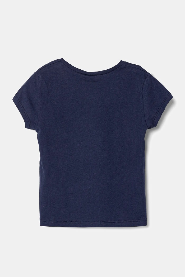 United Colors of Benetton tricou de bumbac pentru copii 3I1XG10J2.P.Seasonal bleumarin SS25