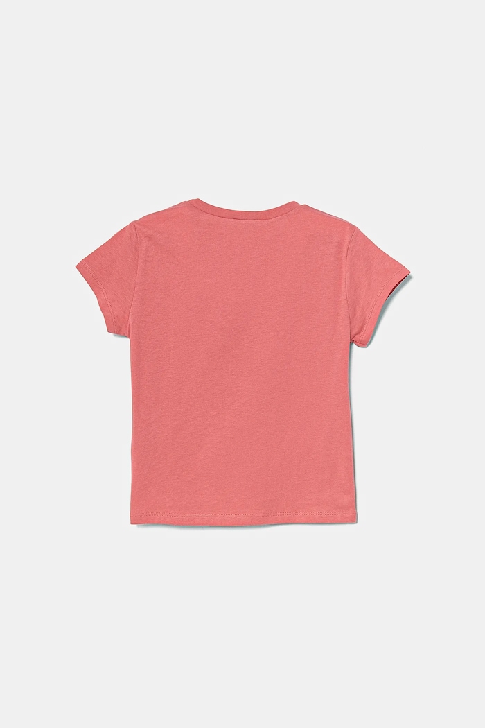 United Colors of Benetton t-shirt bawełniany dziecięcy 3I1XC109V.G.Season.PPYA różowy SS25