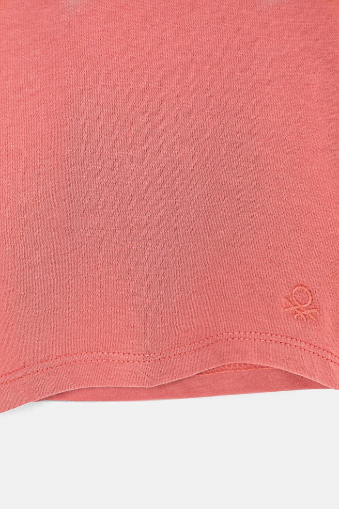 Dziewczynka United Colors of Benetton t-shirt bawełniany dziecięcy 3I1XC109V.G.Season.PPYA różowy