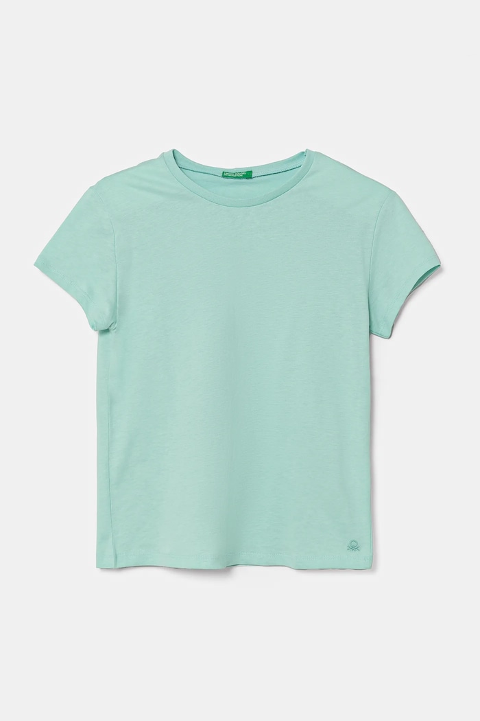 United Colors of Benetton t-shirt bawełniany dziecięcy bawełna turkusowy 3I1XC109V.G.Season.PPYA
