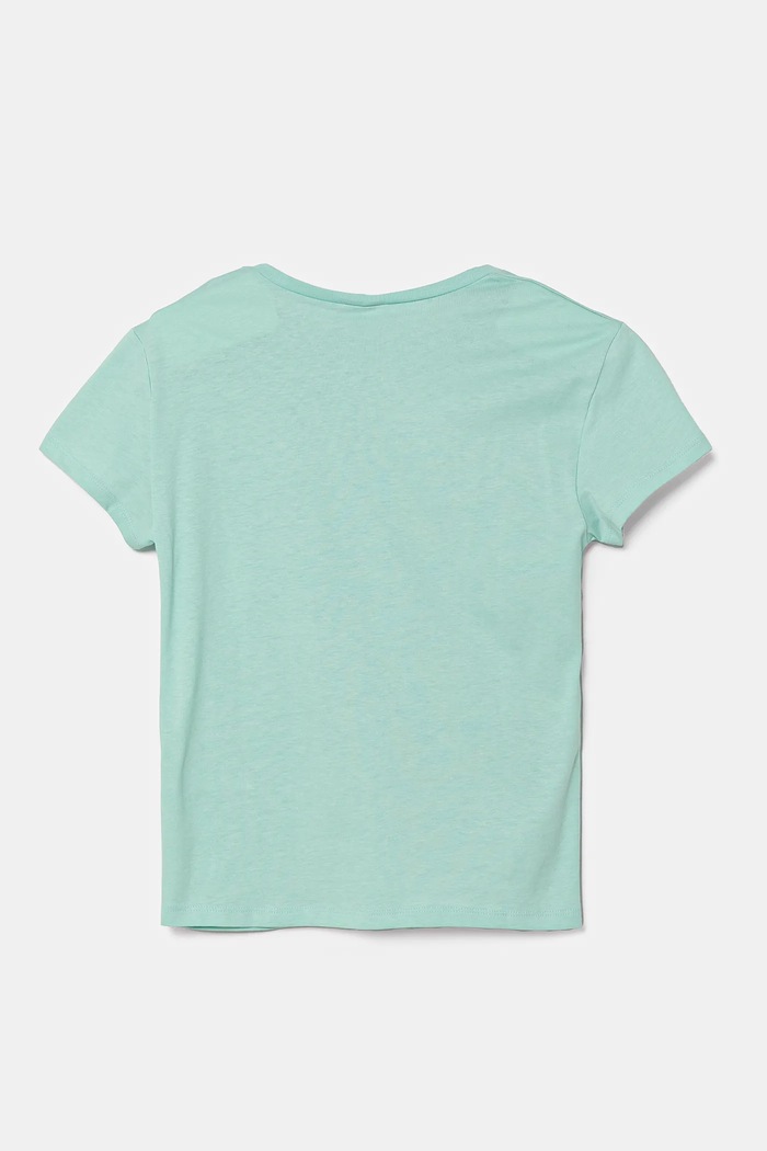 United Colors of Benetton t-shirt bawełniany dziecięcy 3I1XC109V.G.Season.PPYA turkusowy SS25