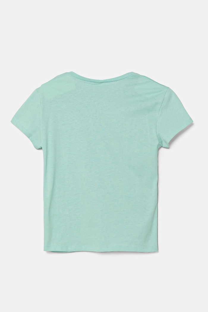 United Colors of Benetton t-shirt bawełniany dziecięcy 3I1XC109V.G.Season.PPYA turkusowy SS25
