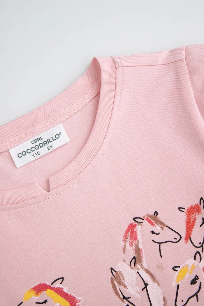 Fete Coccodrillo tricou WC5143202NGK roz