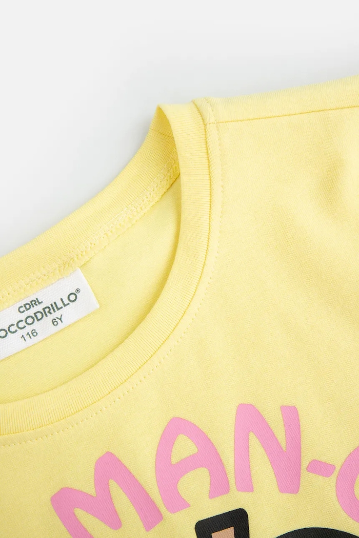 Dziewczynka Coccodrillo t-shirt dziecięcy WC5143204VGB zielony