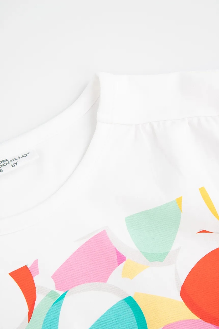Dziewczynka Coccodrillo T-shirt WC5143202HGK biały