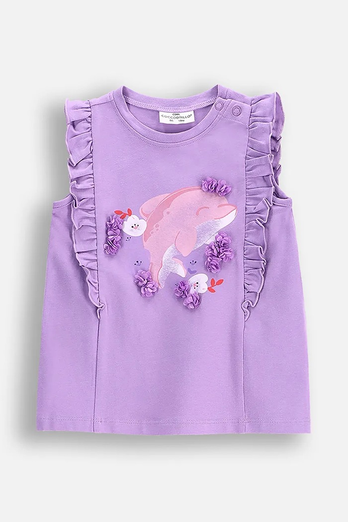 Coccodrillo t-shirt cotone violetto WC5143203HGN