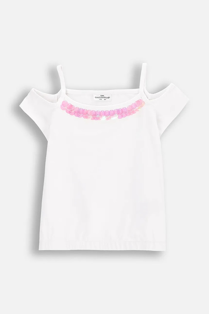 Coccodrillo T-shirt biały WC5143302IGK