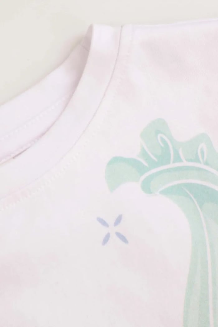 Dziewczynka Coccodrillo T-shirt dziecięcy WC5143209LGD biały