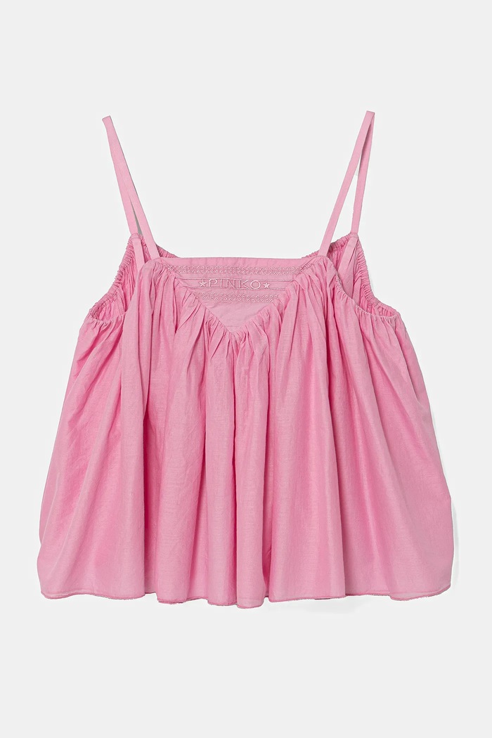 Otroška bombažna majica Pinko KFTO002.0.CA005 roza SS25