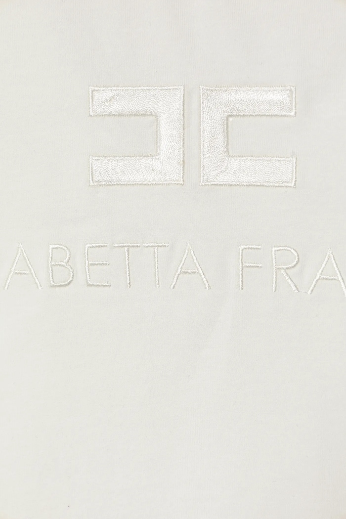 Dievča Detské tričko Elisabetta Franchi EFTS231.0.JE006.98.128 biela